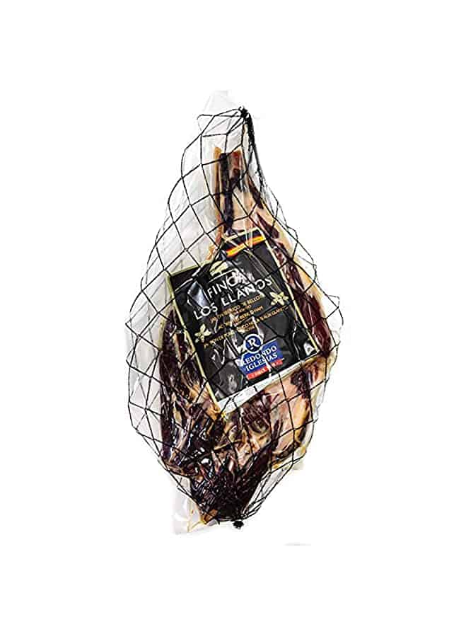 Iberico Ham (shoulder) Grass-fed Bone in from Spain - Jamon Iberico Pata Negra with Mediterranean Sea Salt - Gluten Free