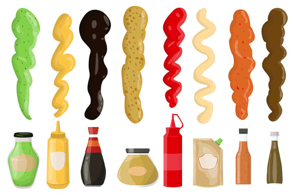 Sauces flat set