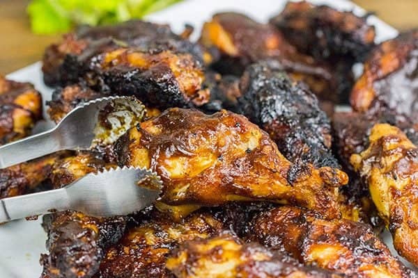 Apple Bourbon BBQ Grilled Chicken Wings6 600x400 1