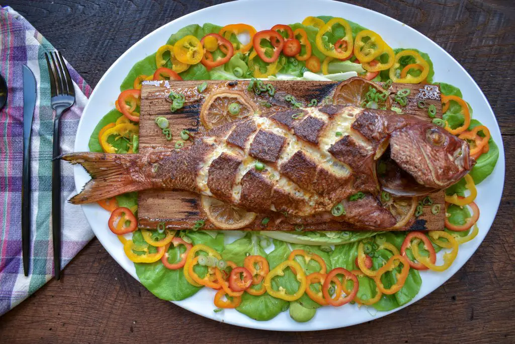 Smoked Whole Red Snapper