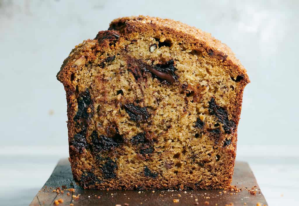 Mocha Chocolate Chip Banana Bread