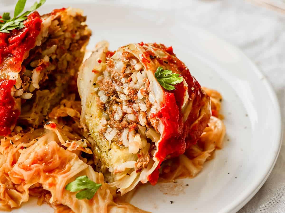 Beef and Rice Stuffed Cabbage Rolls