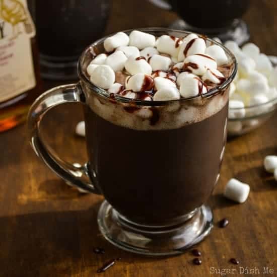 Non-Alcoholic Cinnamon Whiskey Hot Chocolate