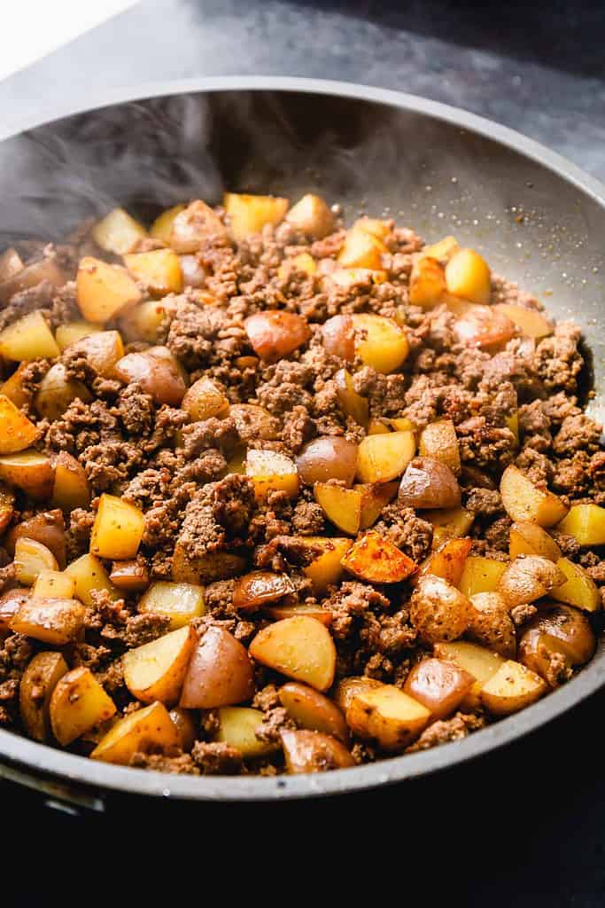 Veal and Potato Hash Browns