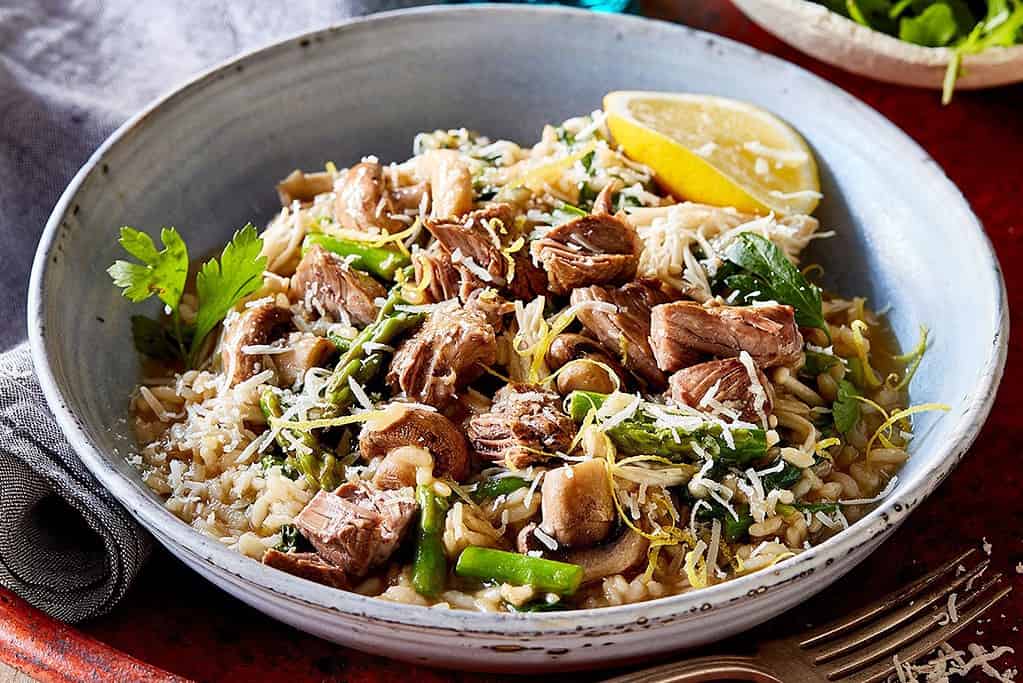Veal and Mushroom Risotto