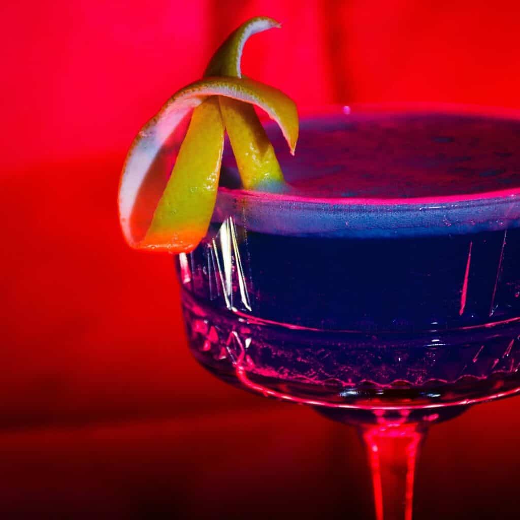 blue lotus tea cocktail