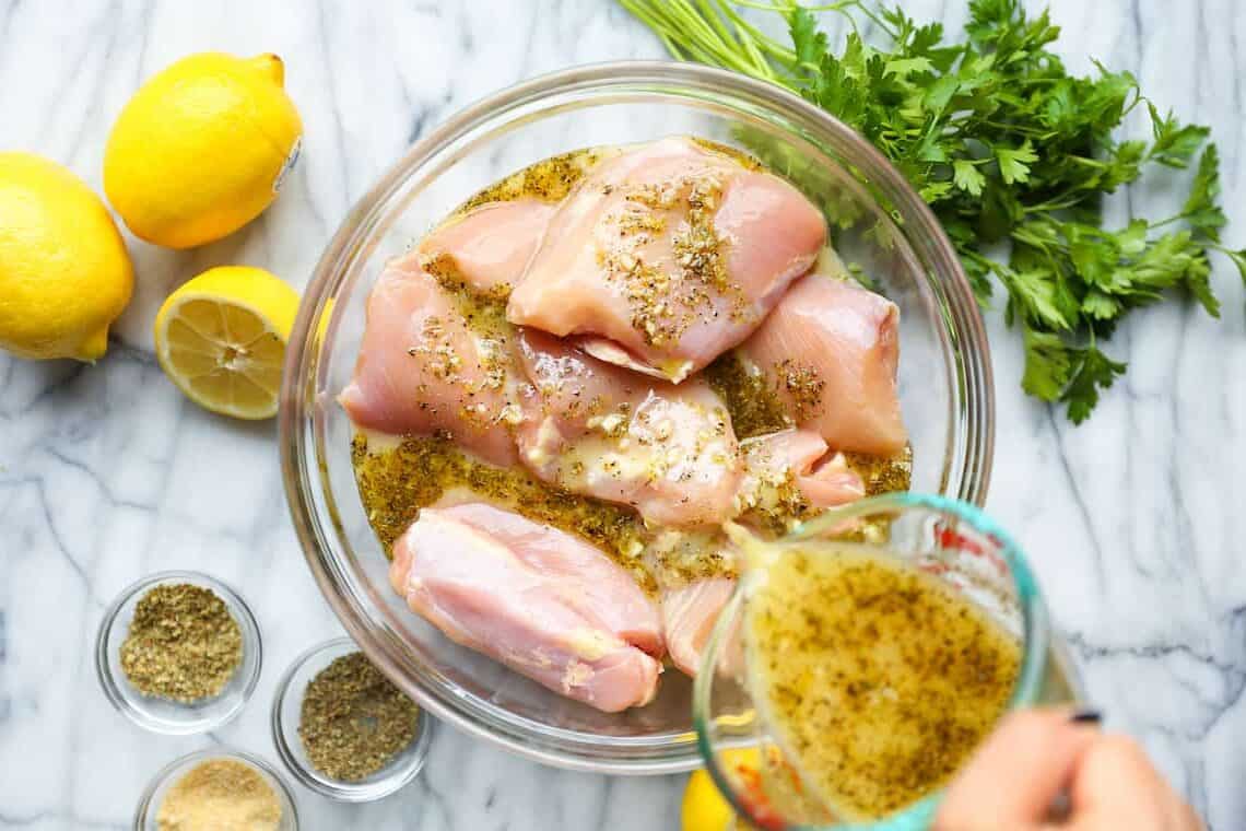 chicken thighs with a flavor-packed marinade