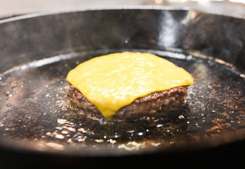 American cheese or pungent blue cheese, lay a slice over those ground wagyu beef burger patties