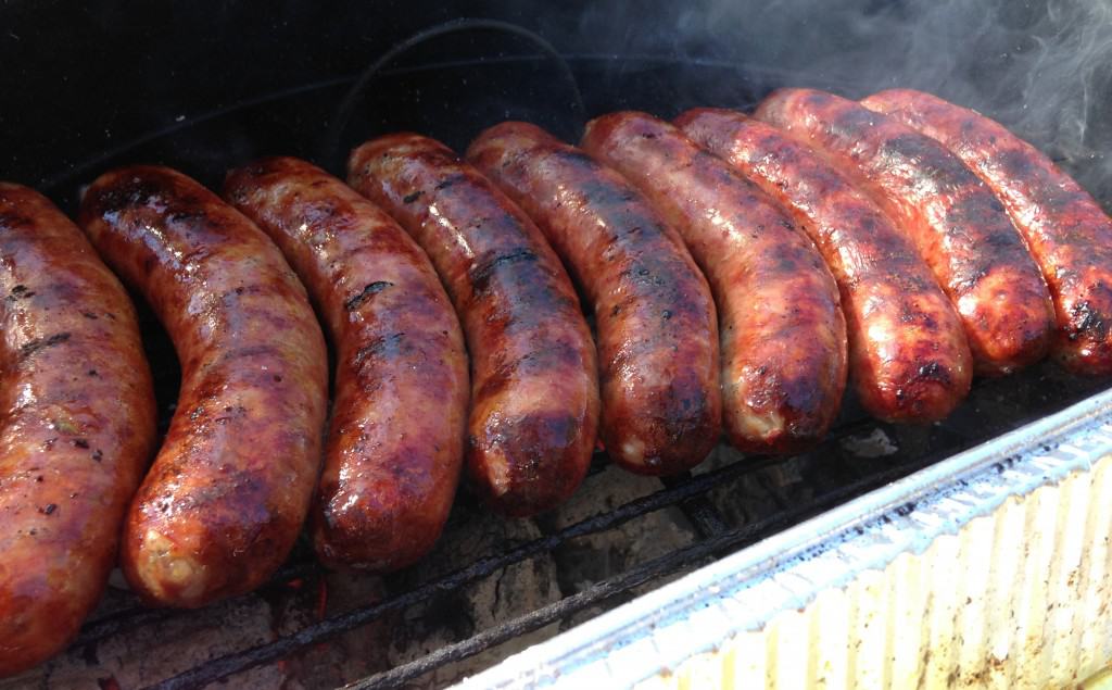 On the grill, Longaniza