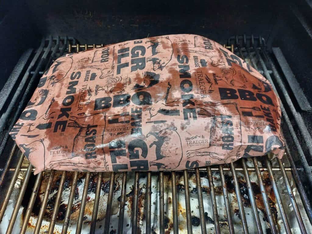 Wrapping your burnt end brisket