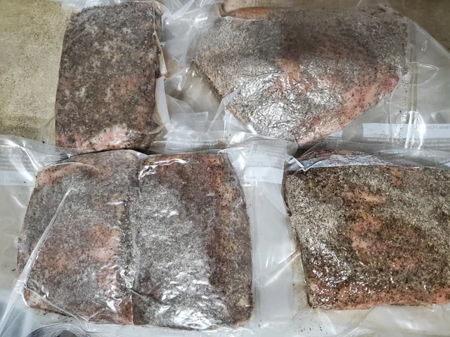 guanciale in plastic wrap