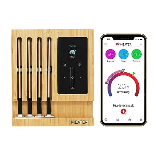 Wireless Meat Thermometer MEATER Block: 4-Probe Premium WiFi Smart Meat Thermometer