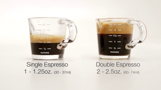 Single vs. Double Shot espresso