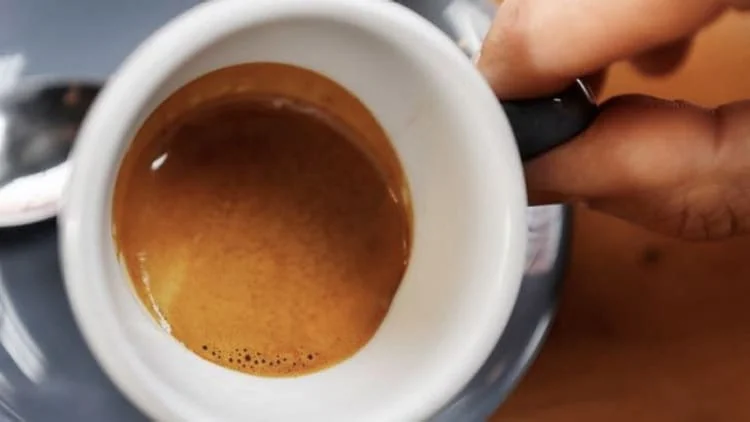 tasting espresso