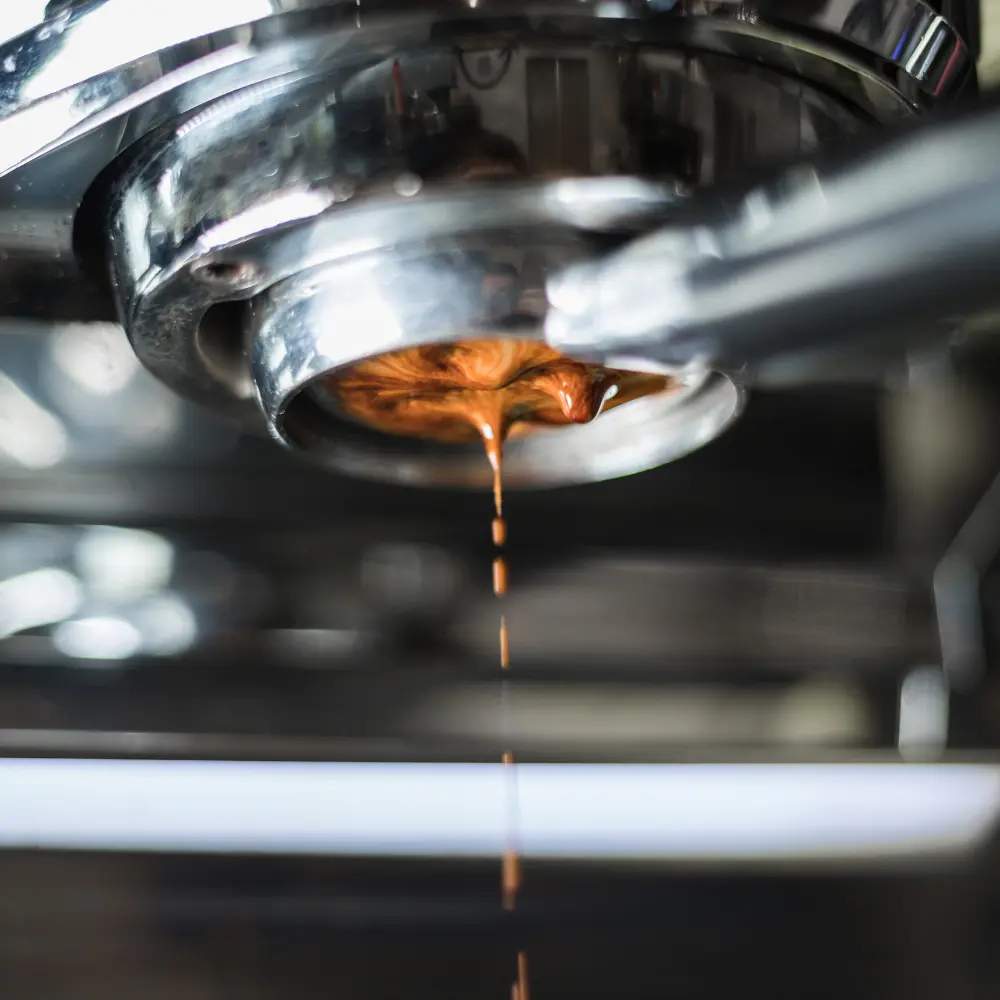 Step-by-Step Instructions to Master Espresso Bloom Start the espresso shot.