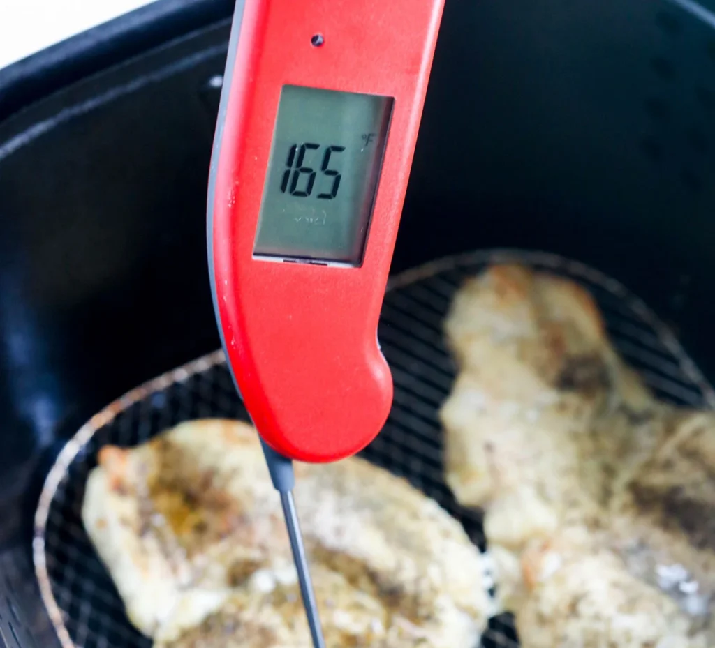 Frozen Chicken Breast Air Fryer Method Use a meat thermometer to monitor the internal temperature of your chicken.