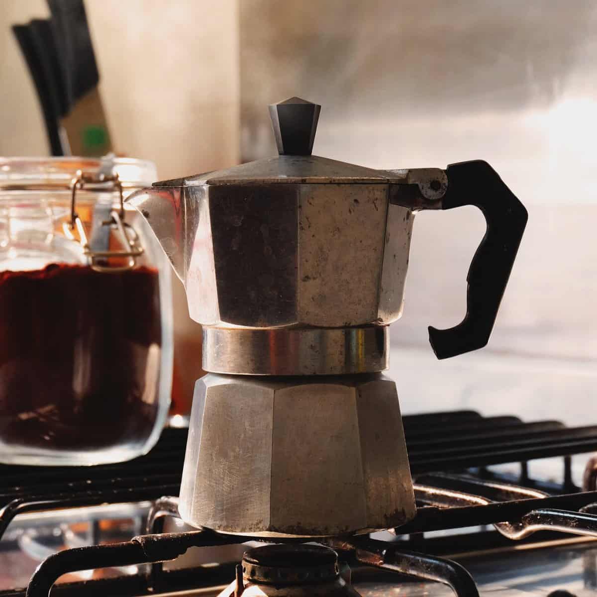 Moka Pot on stove