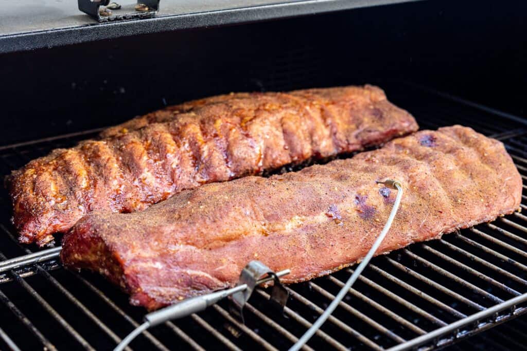 Place the Ribs: Prime time to smoke ribs
