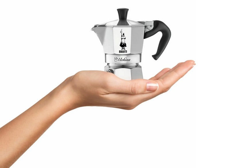 smaller Moka pots tend to produce a more concentrated, espresso-like brew