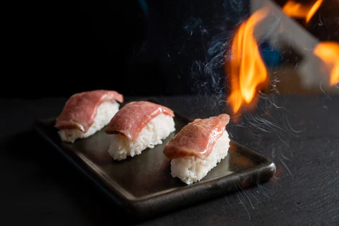 A5 Wagyu Beef Sushi: