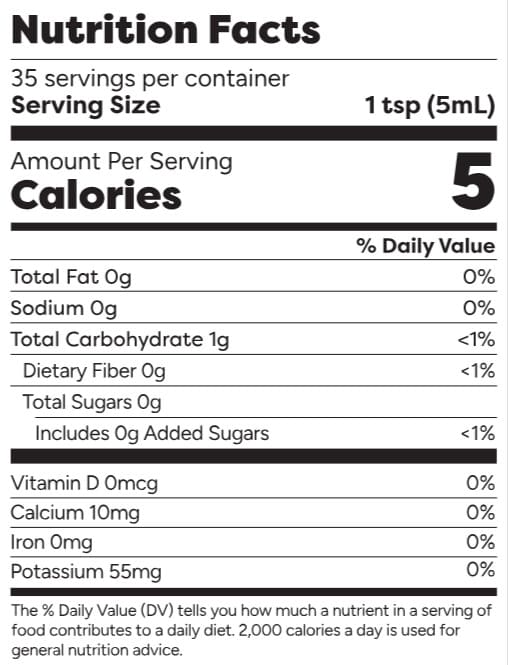 Javy Coffee Concentrate Calorie Content