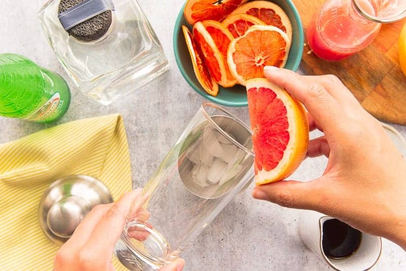 Making Bourbon Paloma Recipe