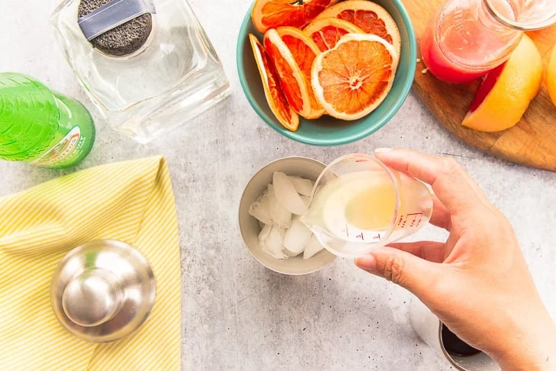 Making Bourbon Paloma Recipe