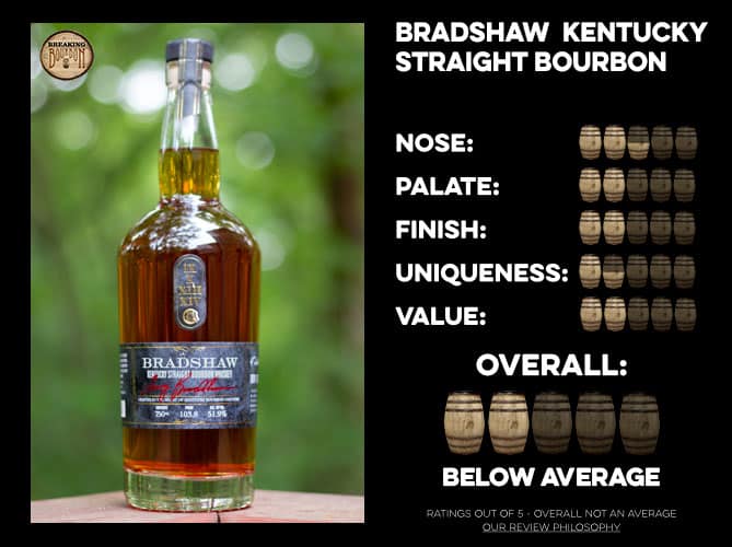Bradshaw straight bourbon Flavor profile